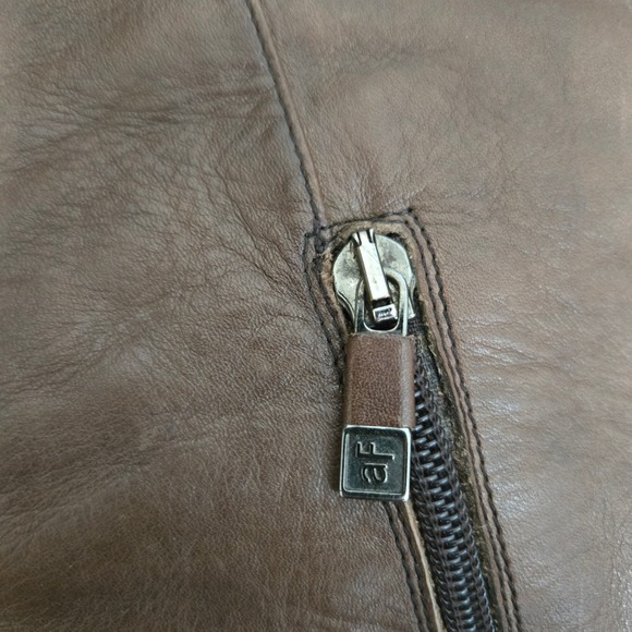 Alberto‎ Fermani Womens 8 Brown Leather Calf Riding Boots Buckle Accent Casual - Picture 5 of 9